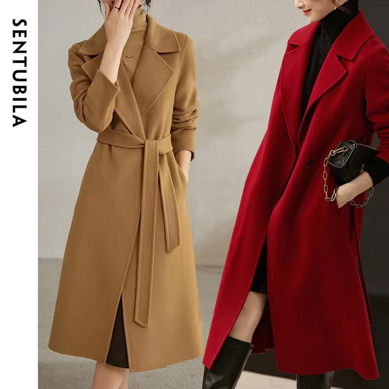 Felt Sheet Wool - SENTUBILA Women 100% Wool Long Wrap