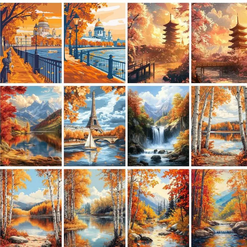 Embroidery Art Painting - 40x50cm Painting By Numbers On Canvas