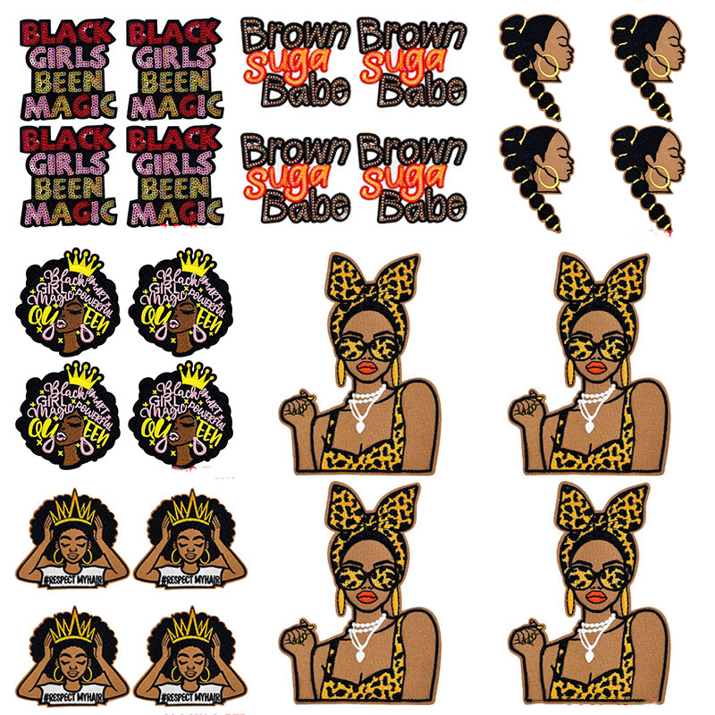 Embroidery On Black Shirt - 10PCS/Lot Cool Black Girl Magic Woman