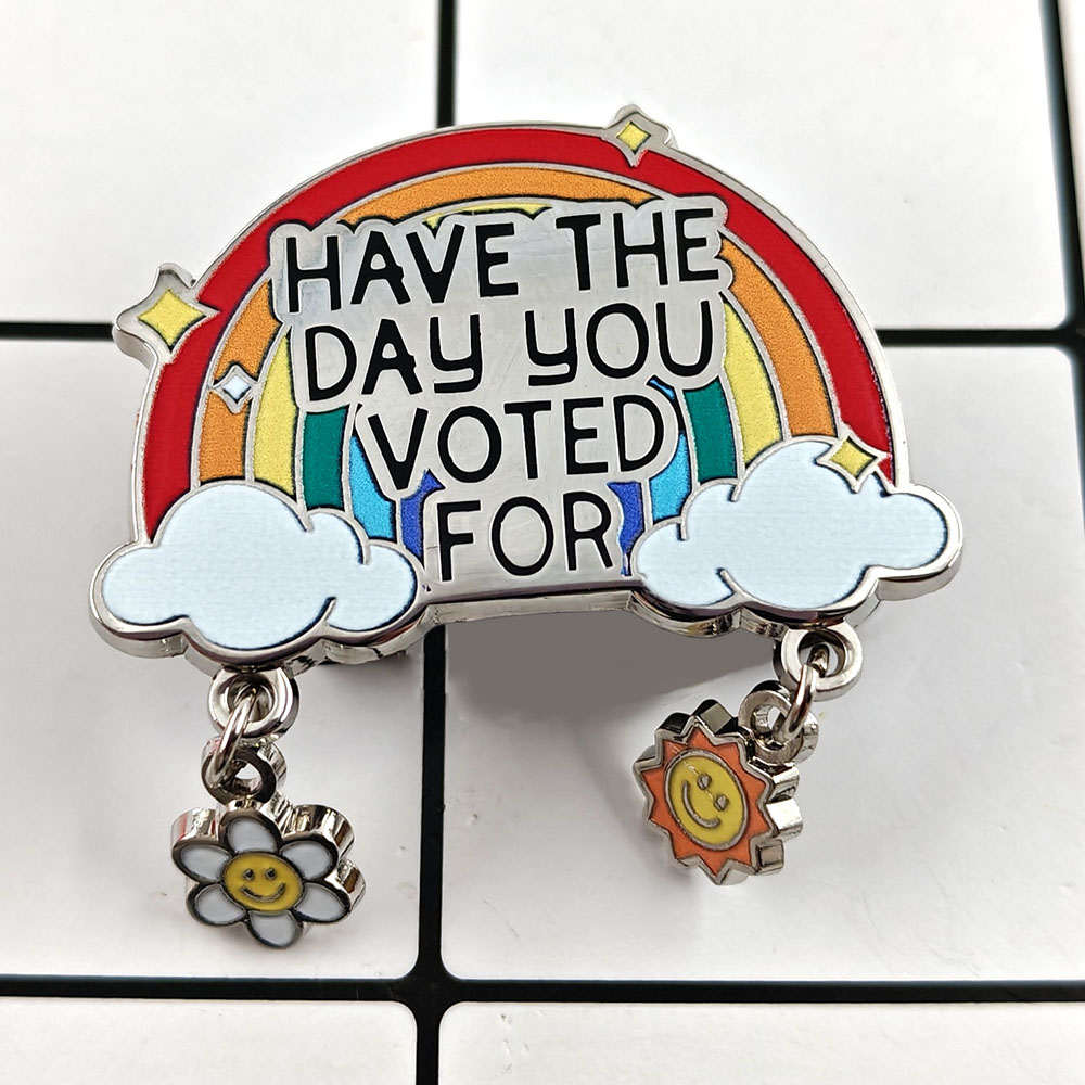 Embroidery Initials - Have The Day You Voted for