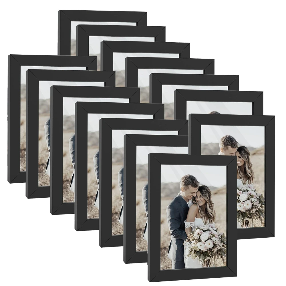 Frame Display Wood - 4x6IN 14pcs/Set Picture Frames Wooden Photo