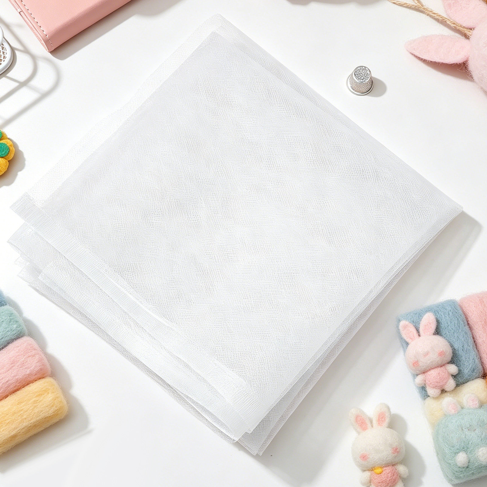 5Pcs Wet Felting Mesh Net Wool - Felt Sheet Wool 评论和价格