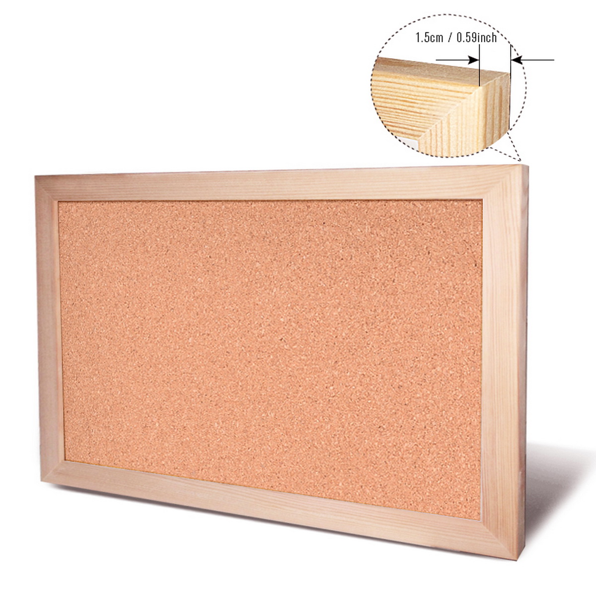 Vintage Pine Wood Frame Cork B - Frame Display Wood 评论和价格