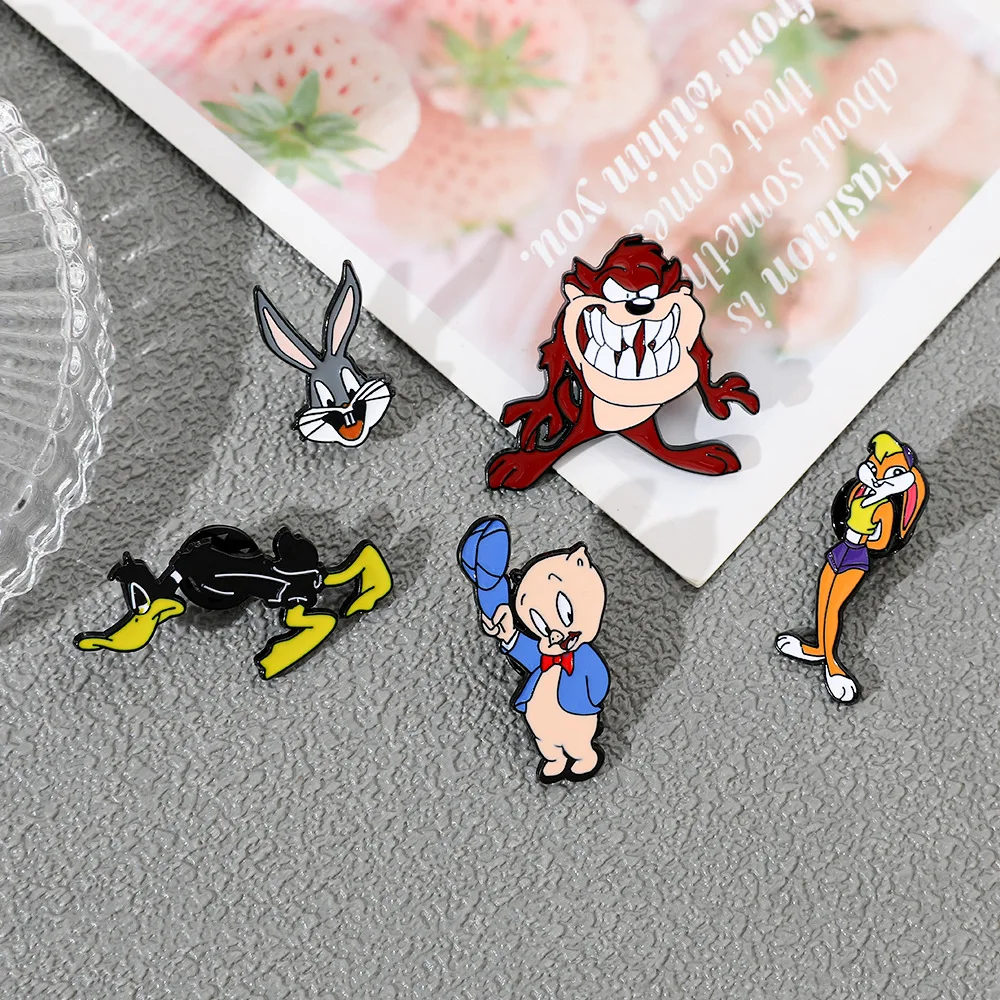 Set Rabbit Lapel Pins for Back - Embroidery Rabbit 评论和价格
