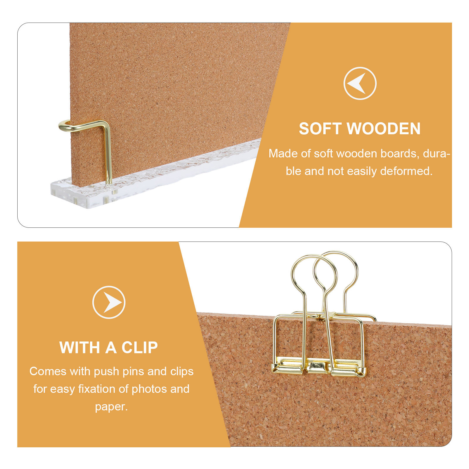 1 Set Small Cork Board For Des - Frame Display Wood 评论和价格