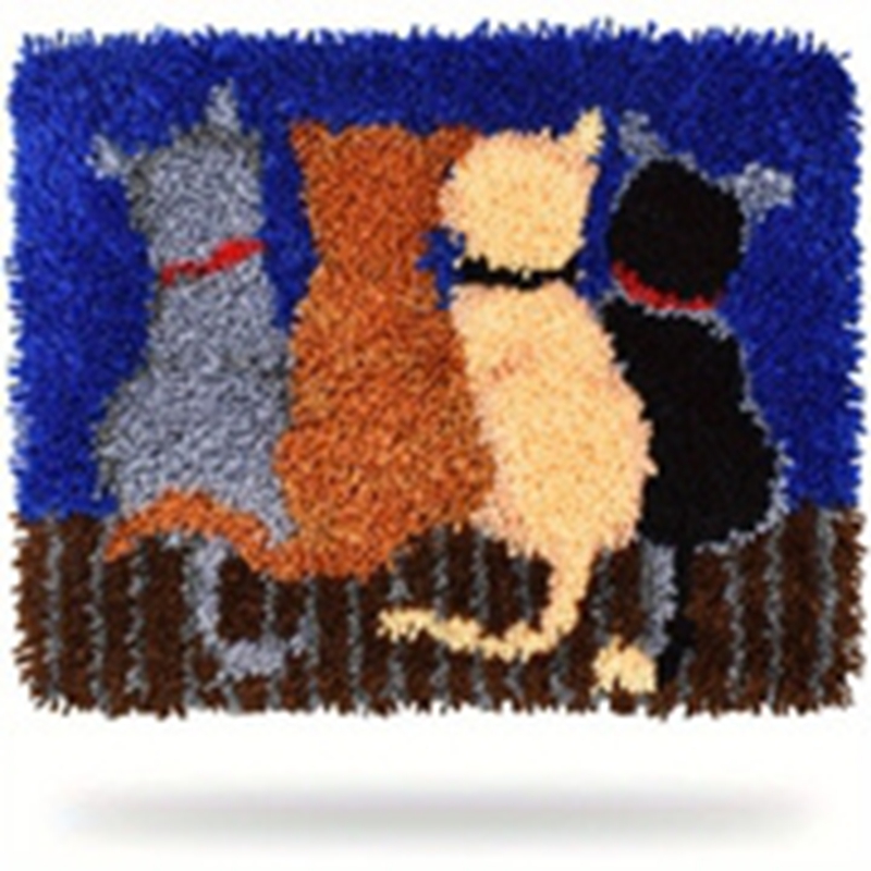 Animal Cartoon Latch Hook Embr - Embroidery Knot 评论和价格