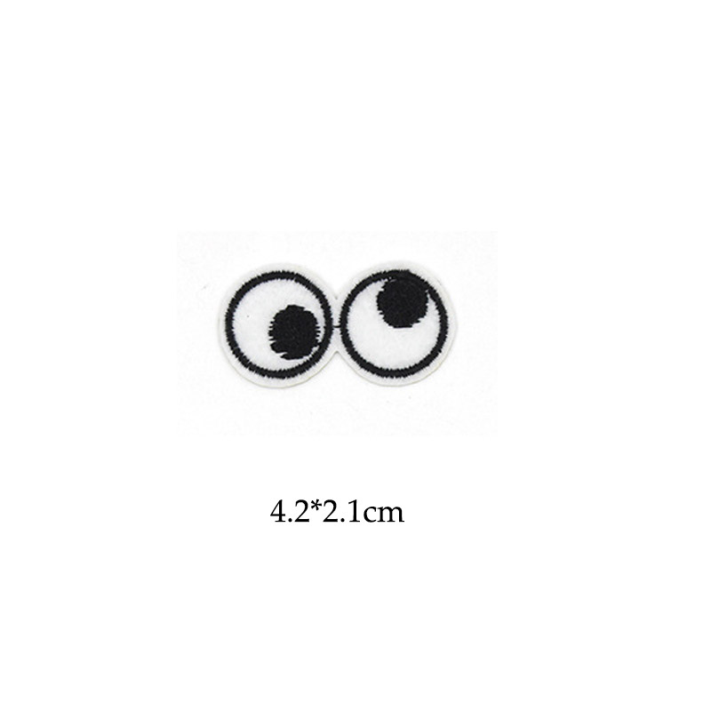 Cartoon 5pcs Eyes Embroidery I - Embroidery On Black Shirt 评论和价格