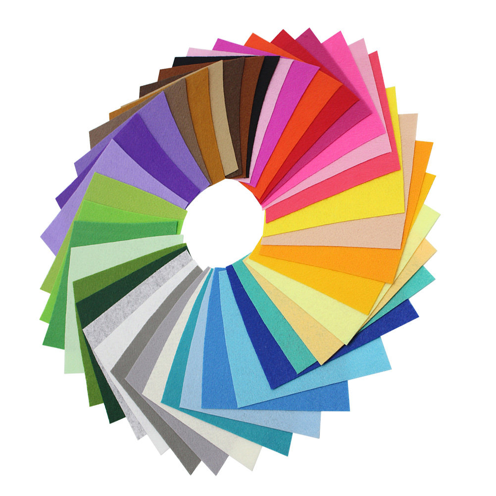 40Pcs Assorted Color Wool Felt - Felt Sheet Wool 评论和价格