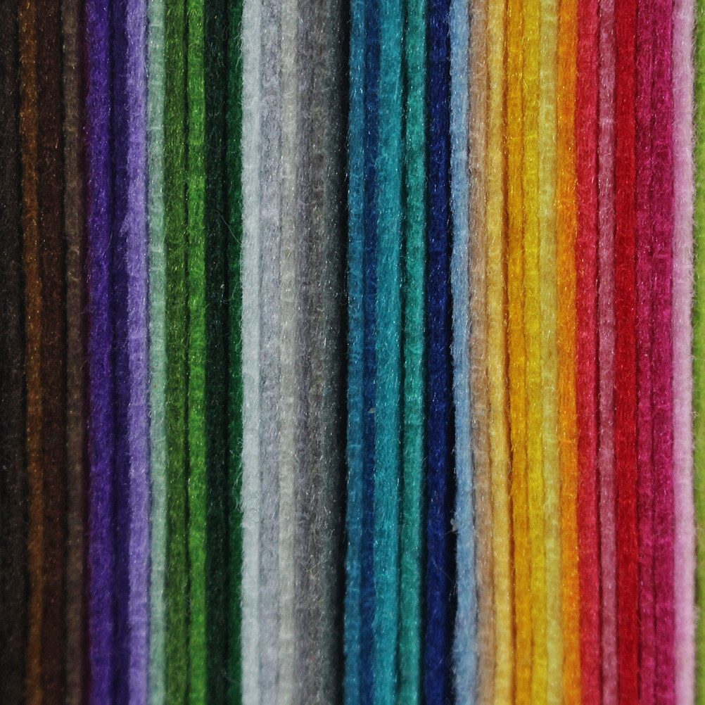 40Pcs Assorted Color Wool Felt - Felt Sheet Wool 评论和价格
