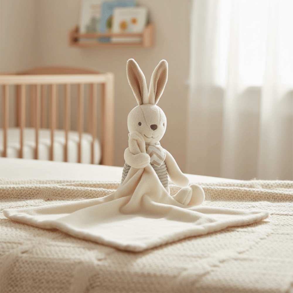 Square Shape Baby Rabbit Comfo - Embroidery Rabbit 评论和价格