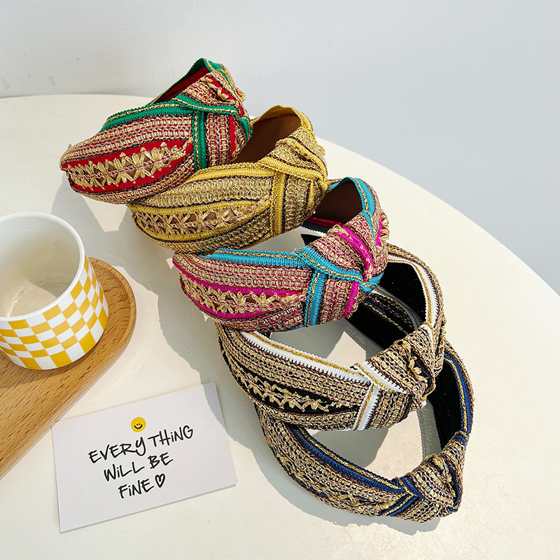 Women Girls Vintage Bohemian E - Embroidery Knot 评论和价格