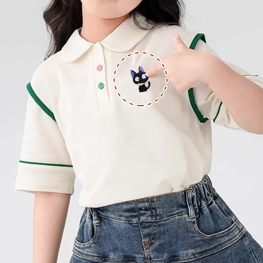 Cute Cartoon Self-adhesive Big - Embroidery On Black Shirt 评论和价格