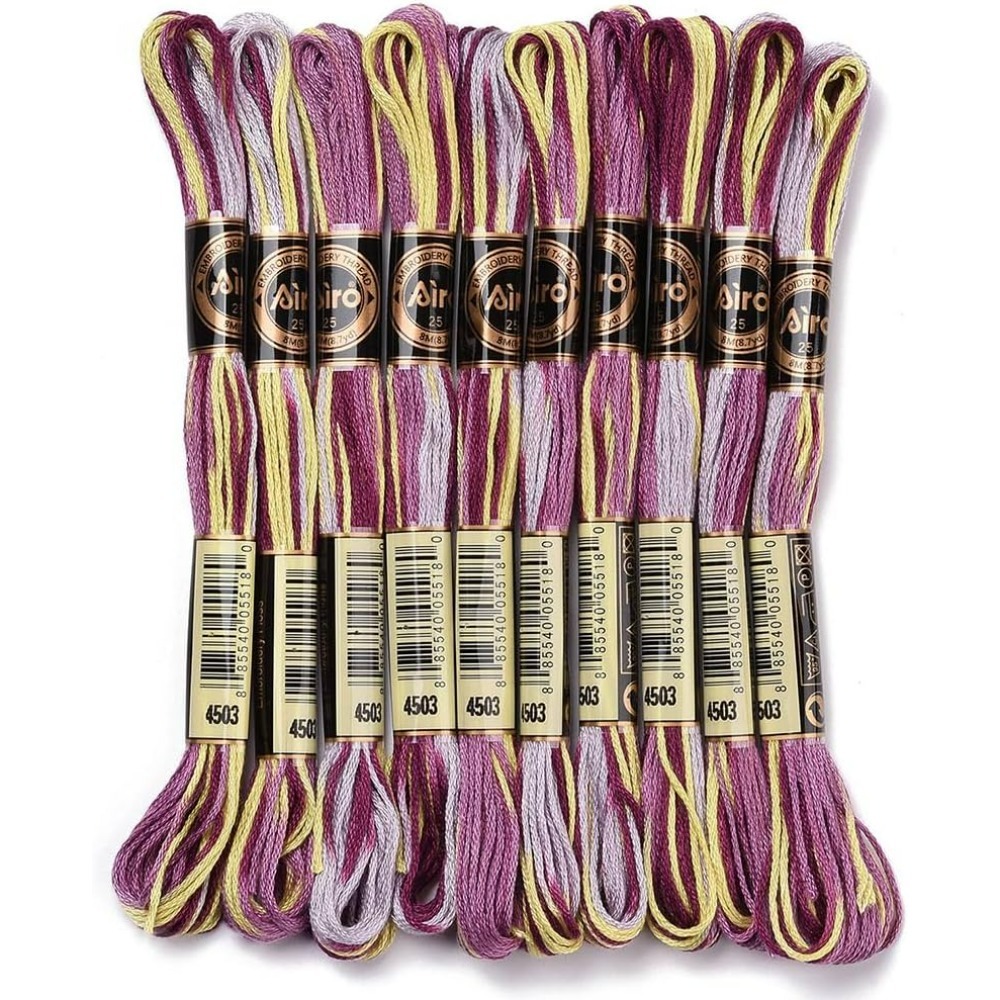 6 Strands Purple Variegated Em - Embroidery Stitch 评论和价格