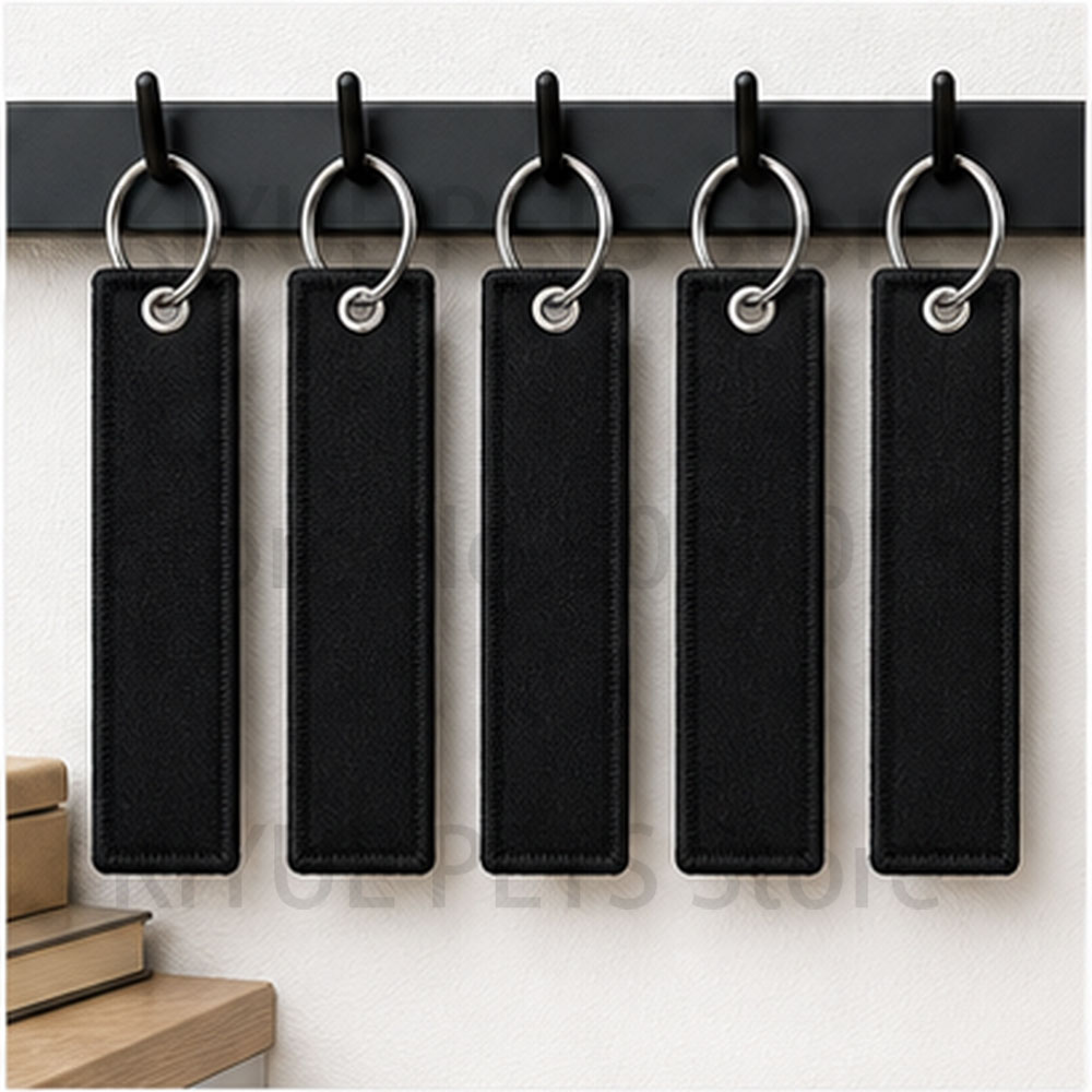 50PCS Blank Keychain Pendants  - Embroidery Logo 评论和价格