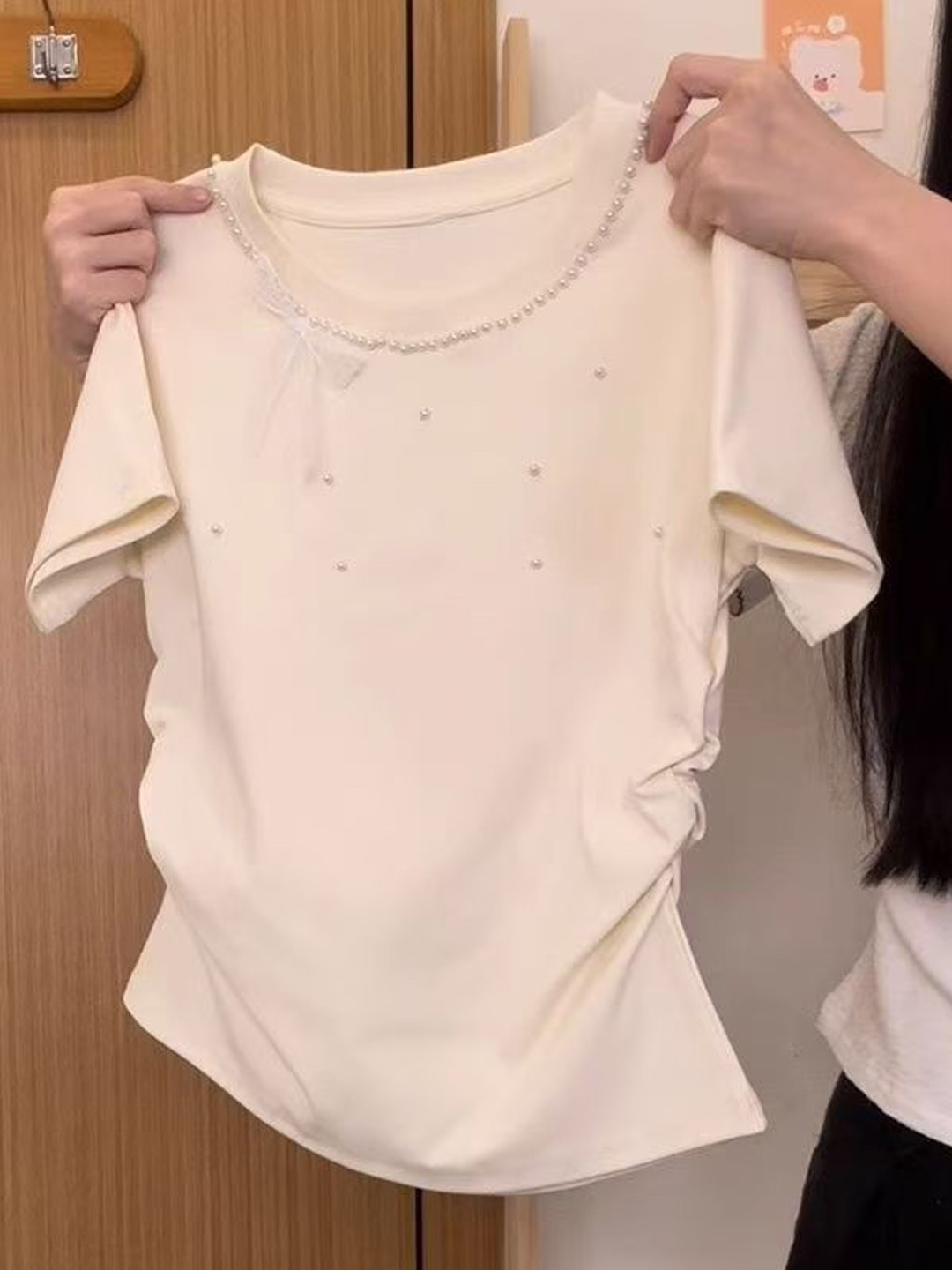 Korean Style Lace  Knot Short  - Embroidery Knot 评论和价格