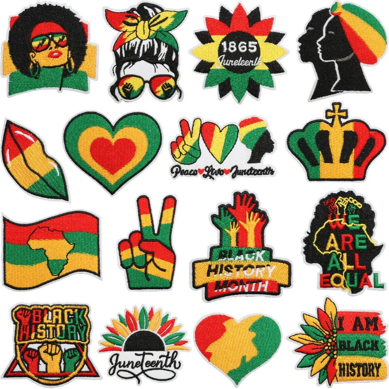 Black History Independence Day - Embroidery On Black Shirt 评论和价格