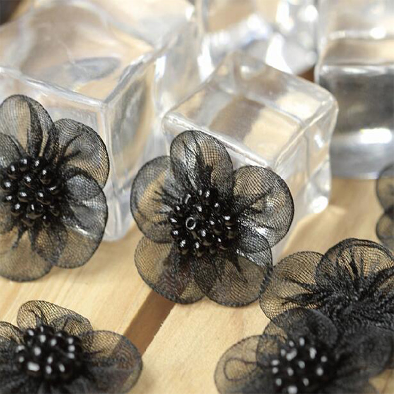 3pcs HOT 3D Black Flower Embro - Embroidery On Black Shirt 评论和价格