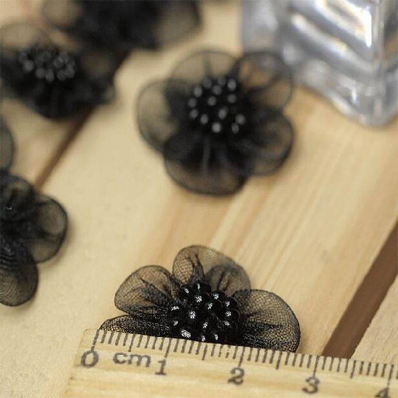 3pcs HOT 3D Black Flower Embro - Embroidery On Black Shirt 评论和价格