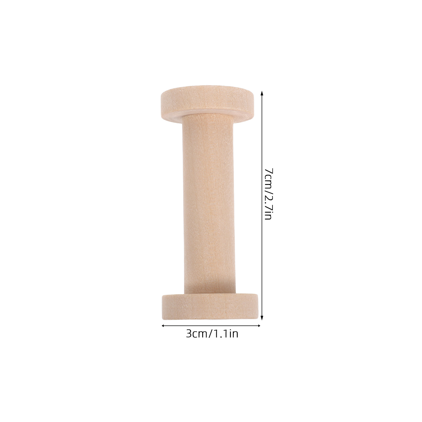 15Pcs Wooden Spools Natural Wo - Embroidery Ribbon 评论和价格