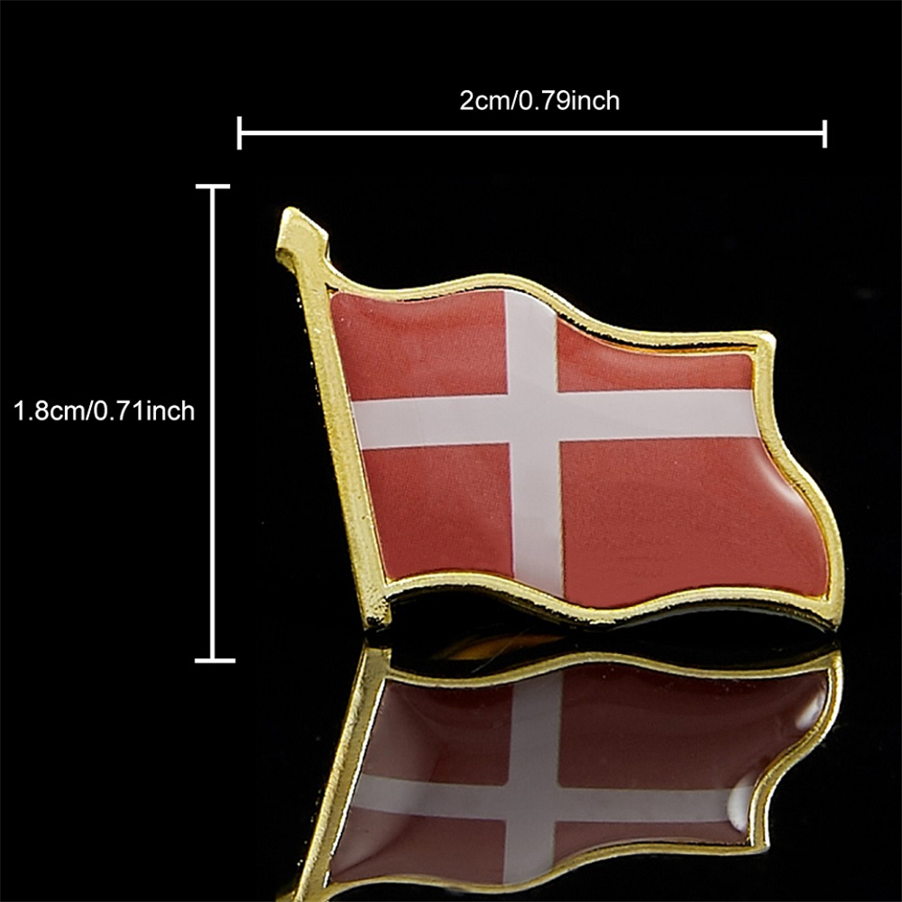 Denmark Waving Epoxy Flag Lape - Embroidery Knot 评论和价格