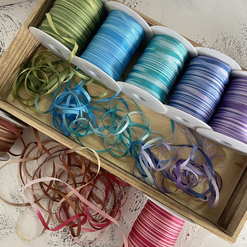 4mm Silk Ribbon Variegated Col - Embroidery Ribbon 评论和价格