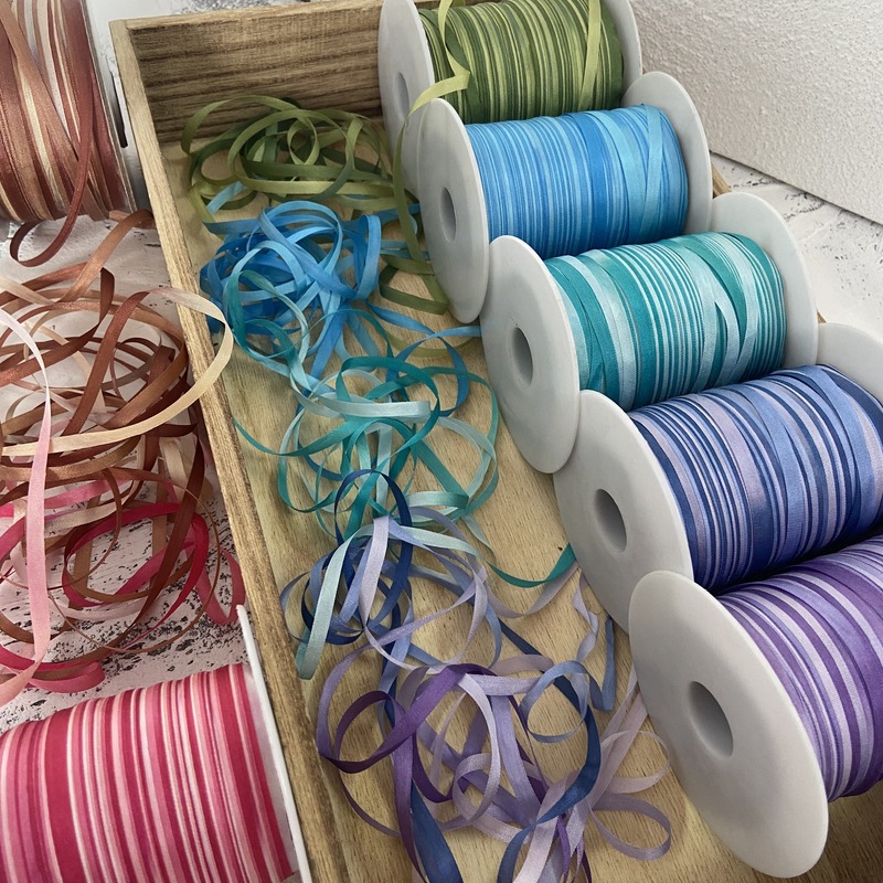 4mm Silk Ribbon Variegated Col - Embroidery Ribbon 评论和价格