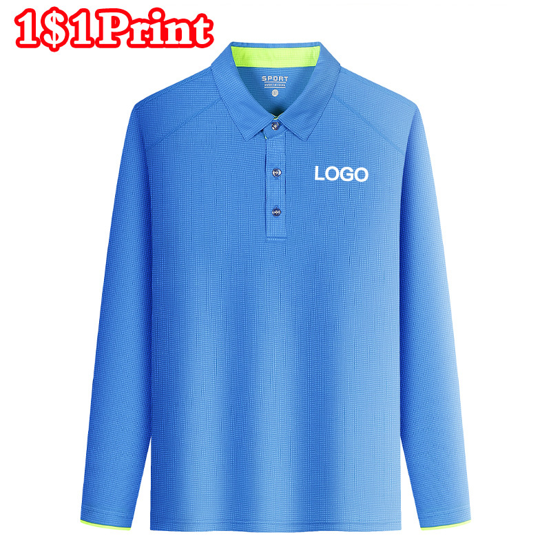 Sports Long Sleeved Polo Colla - Embroidery Logo 评论和价格