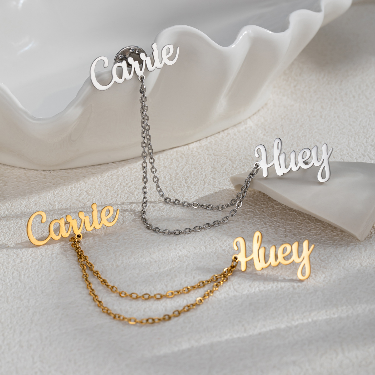 Fashion 2 Names DIY Customized - Embroidery Initials 评论和价格