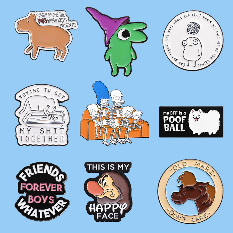 Cute Animal Brooch Cartoon Int - Embroidery Initials 评论和价格