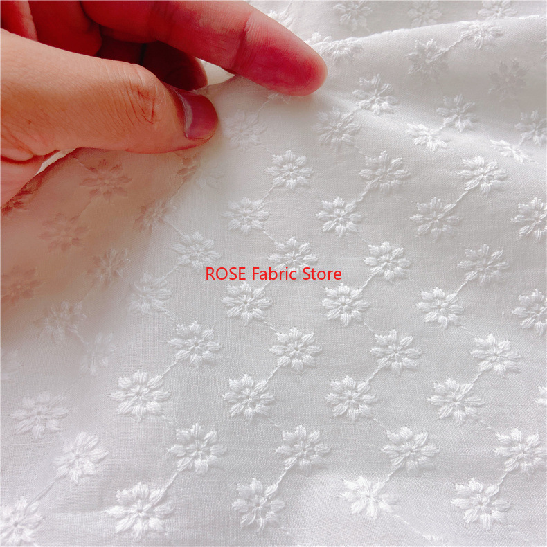 Cotton Embroidery Eyelet Fabri - Embroidery Eyelet 评论和价格
