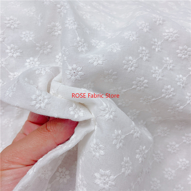 Cotton Embroidery Eyelet Fabri - Embroidery Eyelet 评论和价格