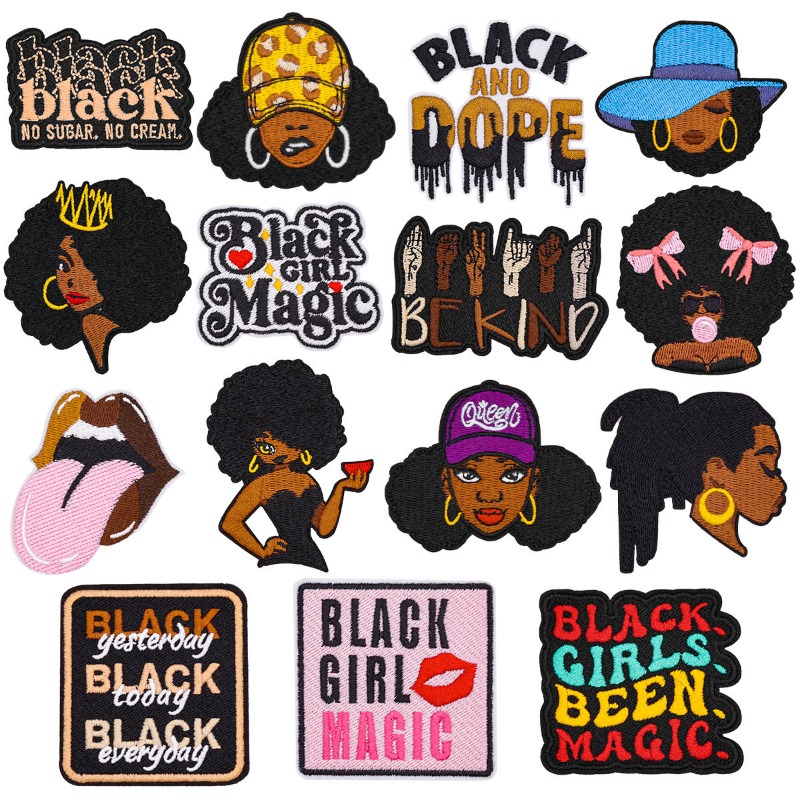 Black Girl Magic Cool Face Wom - Embroidery On Black Shirt 评论和价格