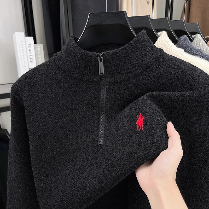 High end zipper stand up colla - Embroidery Logo 评论和价格