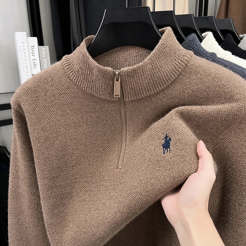 High end zipper stand up colla - Embroidery Logo 评论和价格