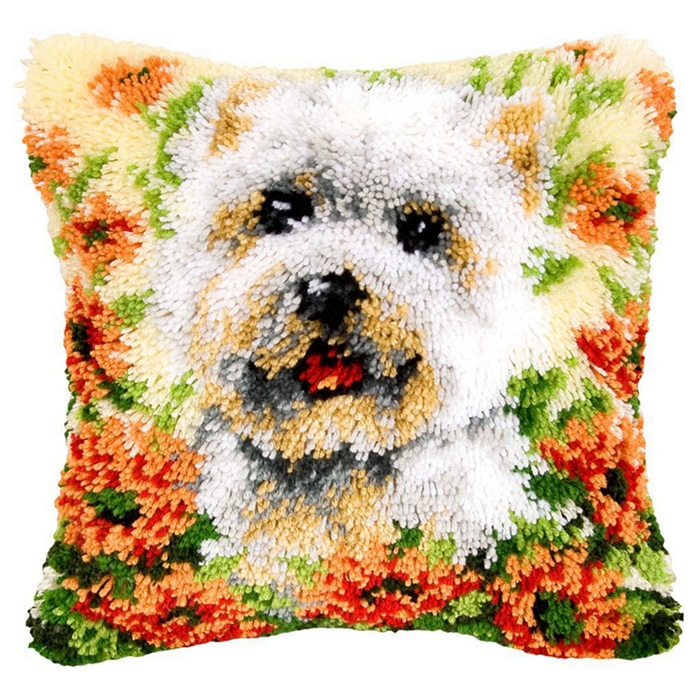 Animal Wolf Pattern Latch Hook - Embroidery Knot 评论和价格