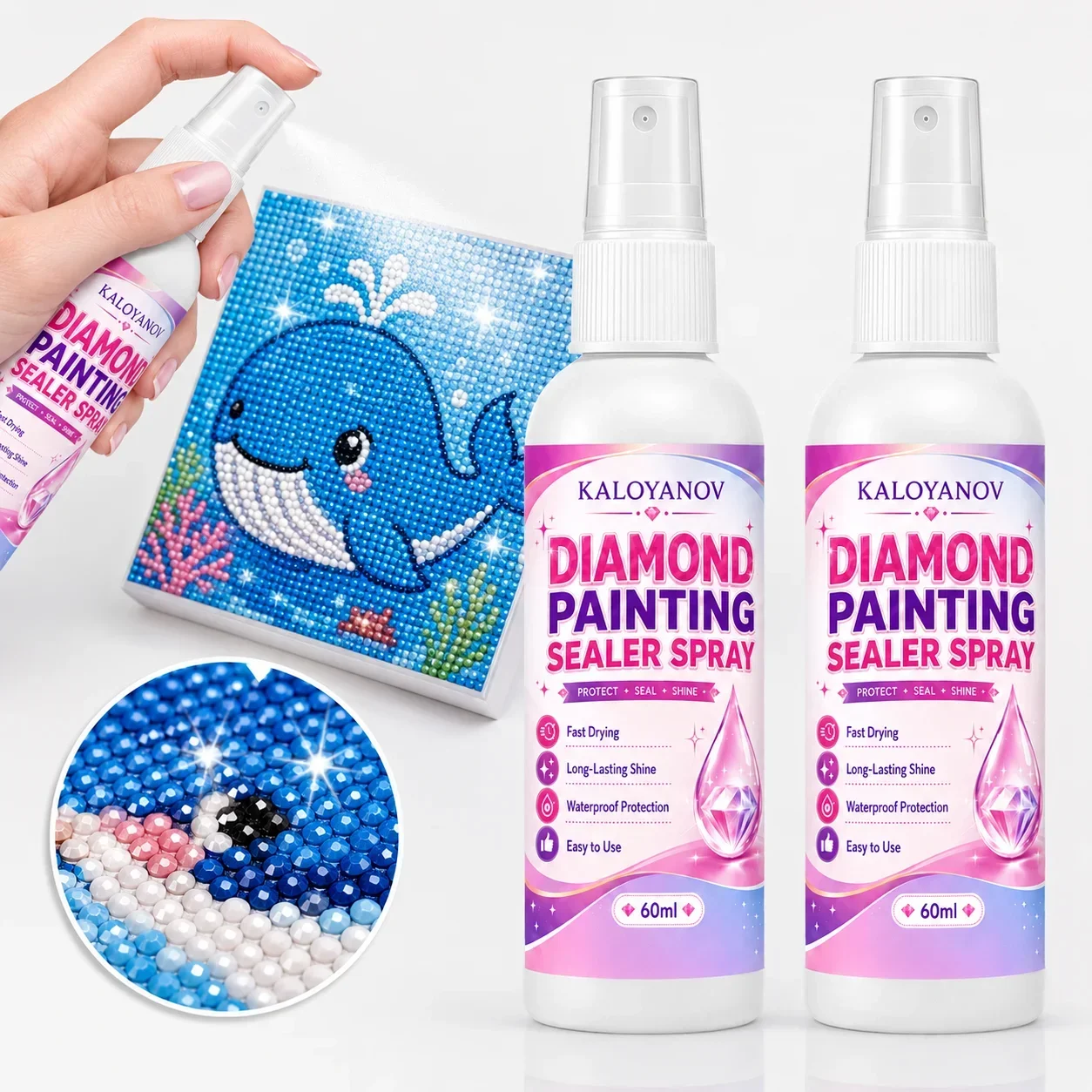 5D Diamond Painting Sealer Spr - Embroidery Details 评论和价格
