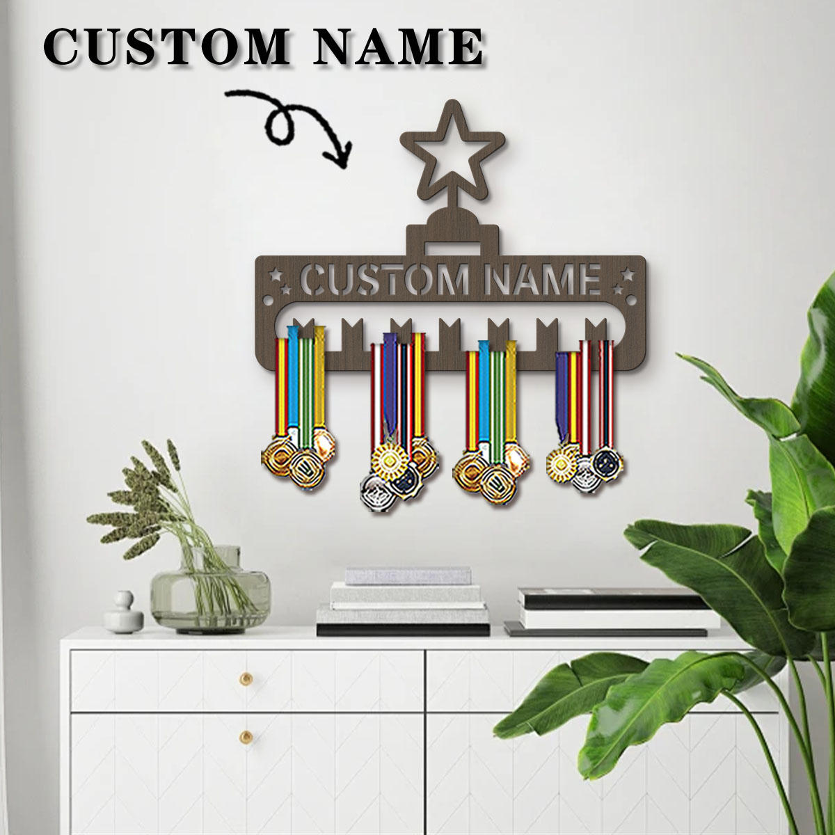 1pc Custom Modern Style Cartoo - Frame Display Wood 评论和价格