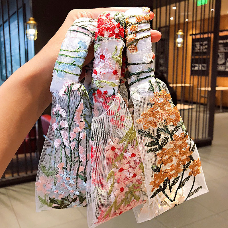 Female Ethnic Hairbands Elasti - Embroidery Knot 评论和价格