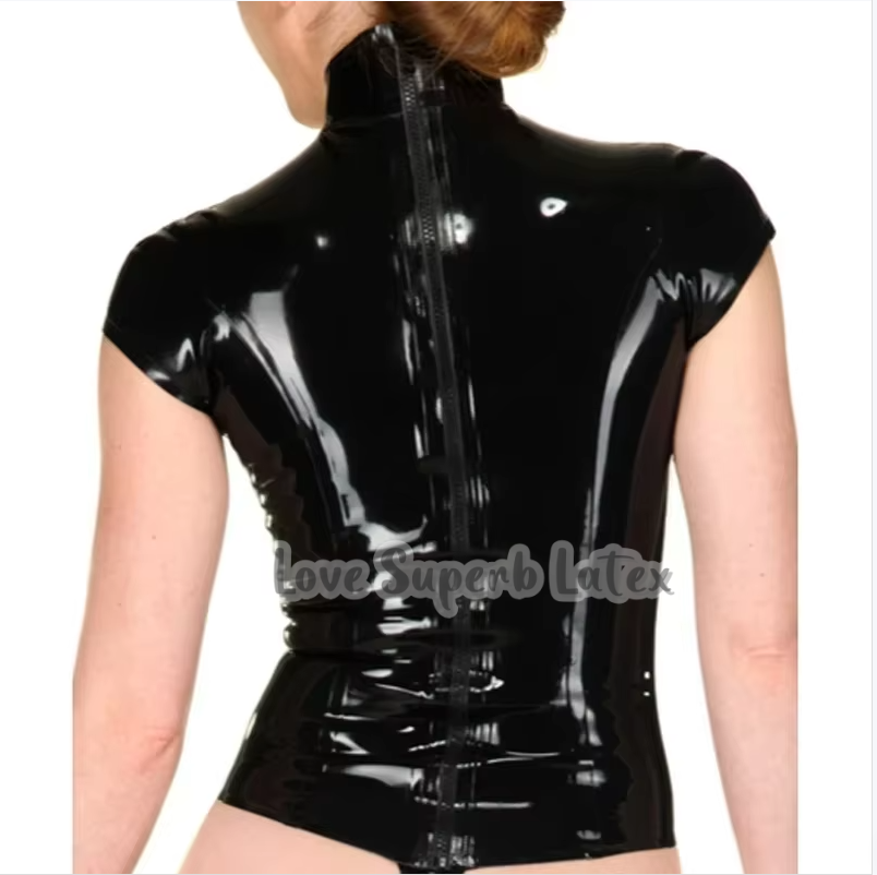 Sexy Black Women Latex Short S - Embroidery Art Painting 评论和价格
