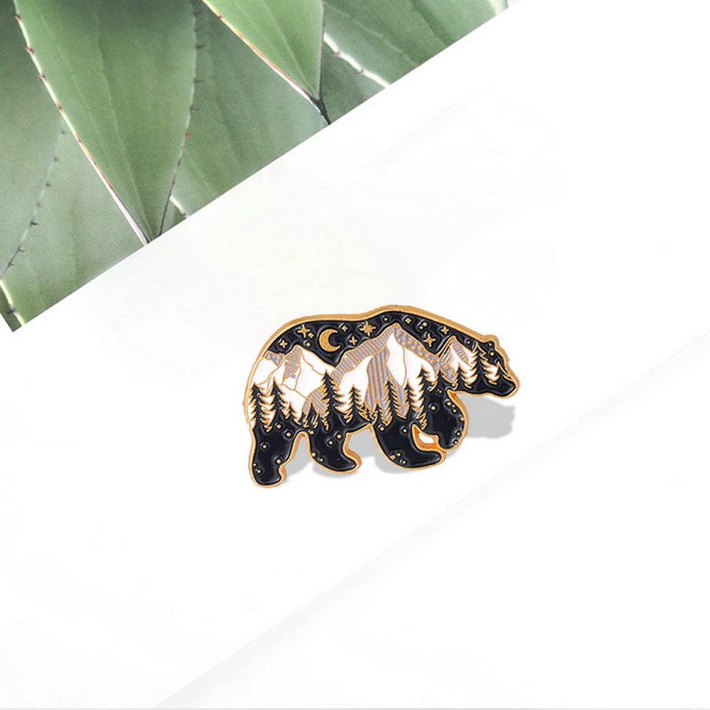 Mama Papa Bear Enamel Pins Cus - Embroidery Logo 评论和价格