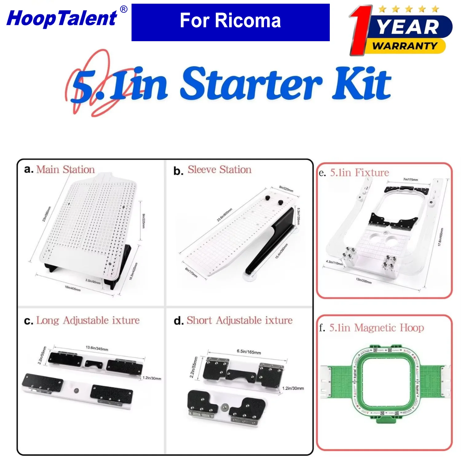 Hooping Station Kit for Ricoma - Embroidery Hoop Plastic 评论和价格