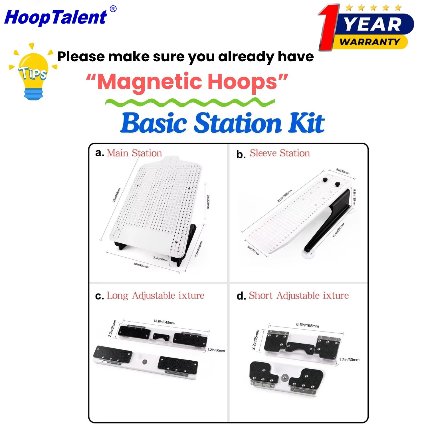 Hooping Station Kit for Ricoma - Embroidery Hoop Plastic 评论和价格