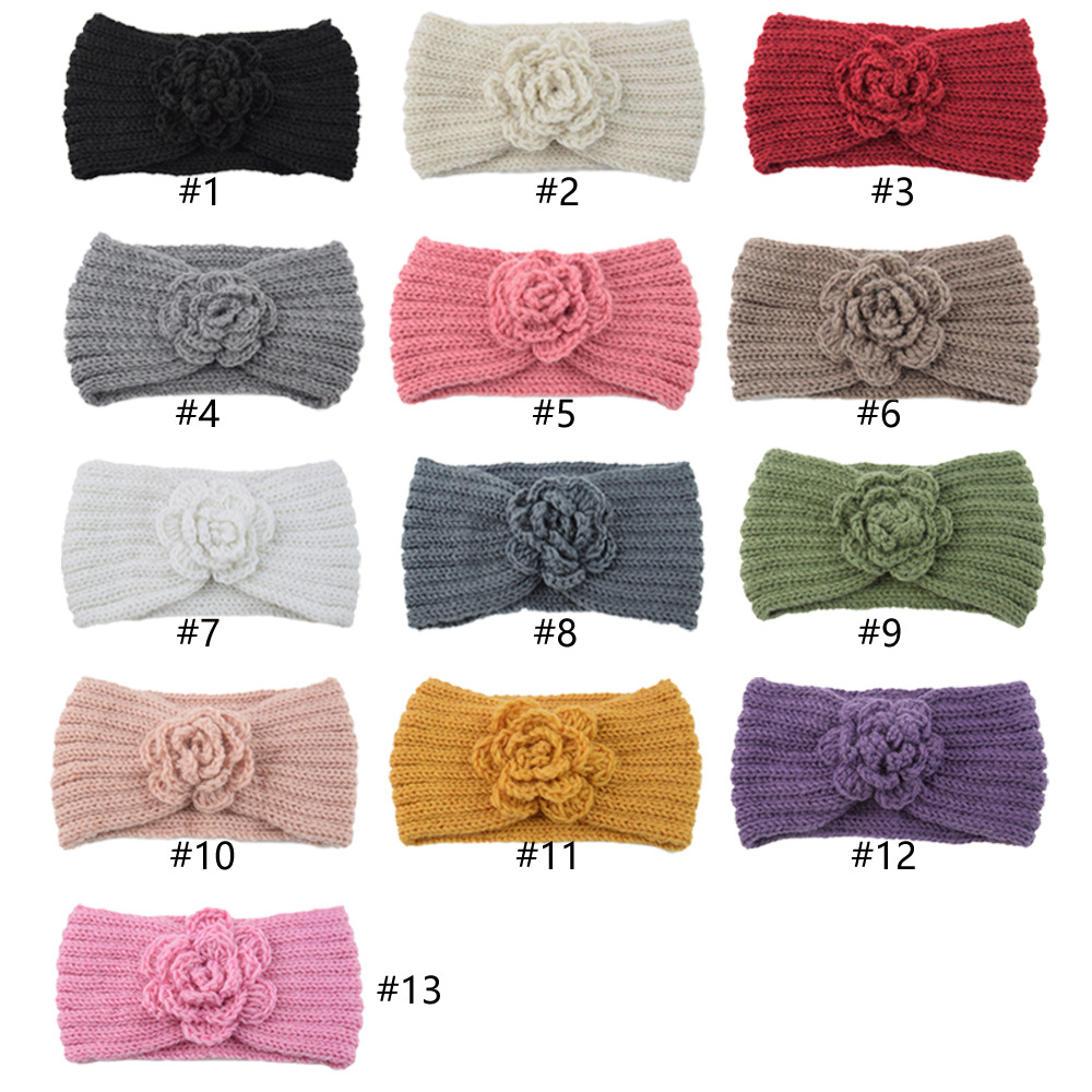 Women Camellia Flower Knitted  - Felt Sheet Wool 评论和价格