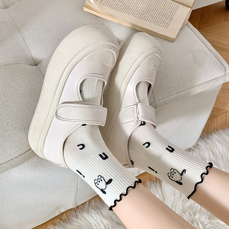 Women Socks Cotton Cute Rabbit - Embroidery Rabbit 评论和价格