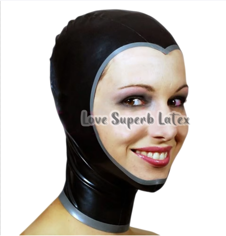 Red Latex Hood Women Gummi Rub - Embroidery Art Painting 评论和价格