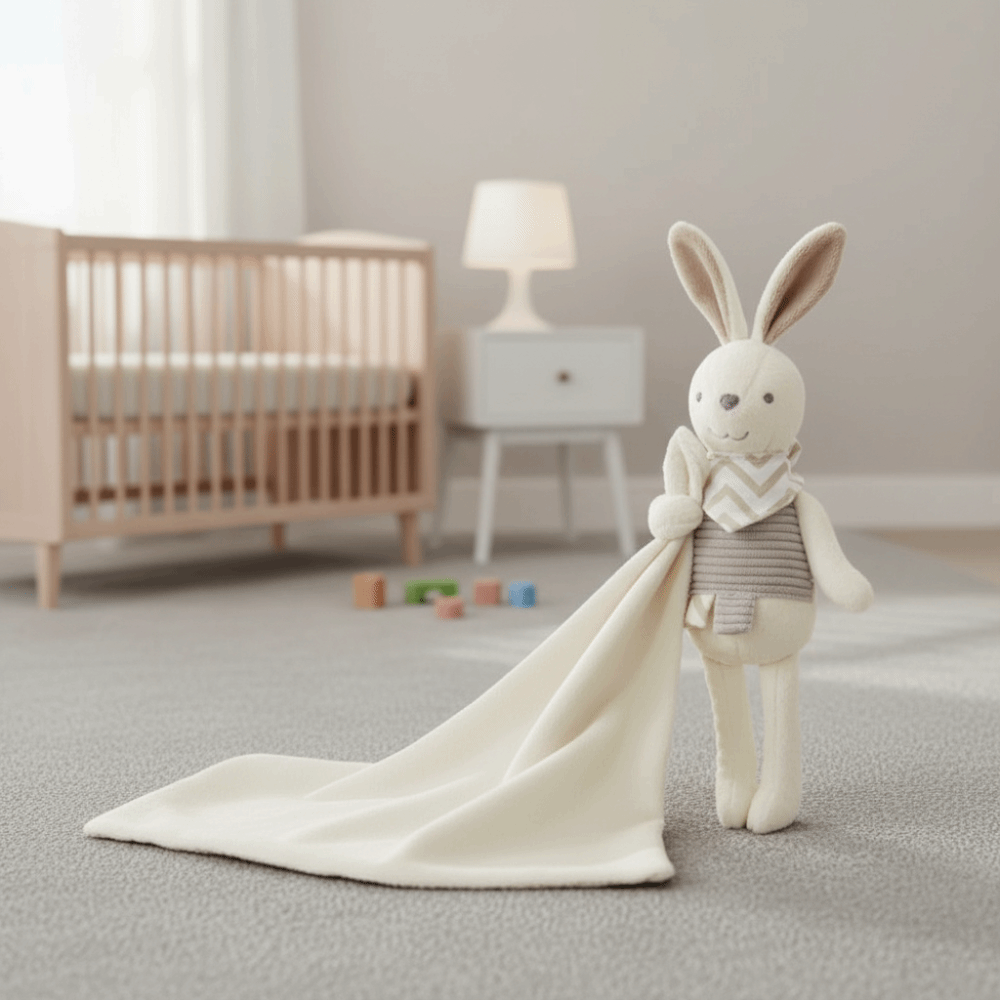 Square Shape Baby Rabbit Comfo - Embroidery Rabbit 评论和价格