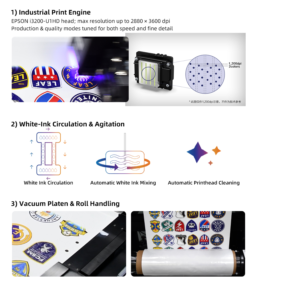 LEAF UV DTF Label Printer I320 - Embroidery Logo 评论和价格