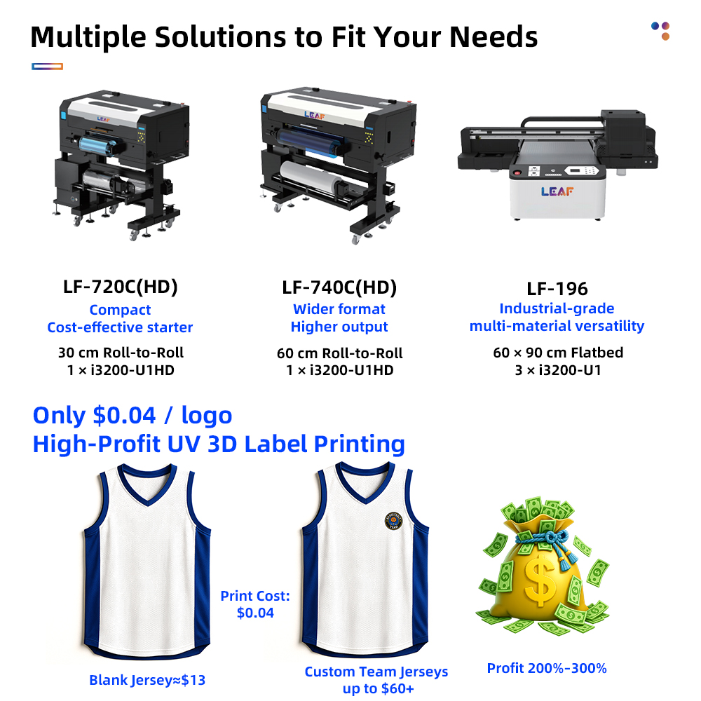 LEAF UV DTF Label Printer I320 - Embroidery Logo 评论和价格