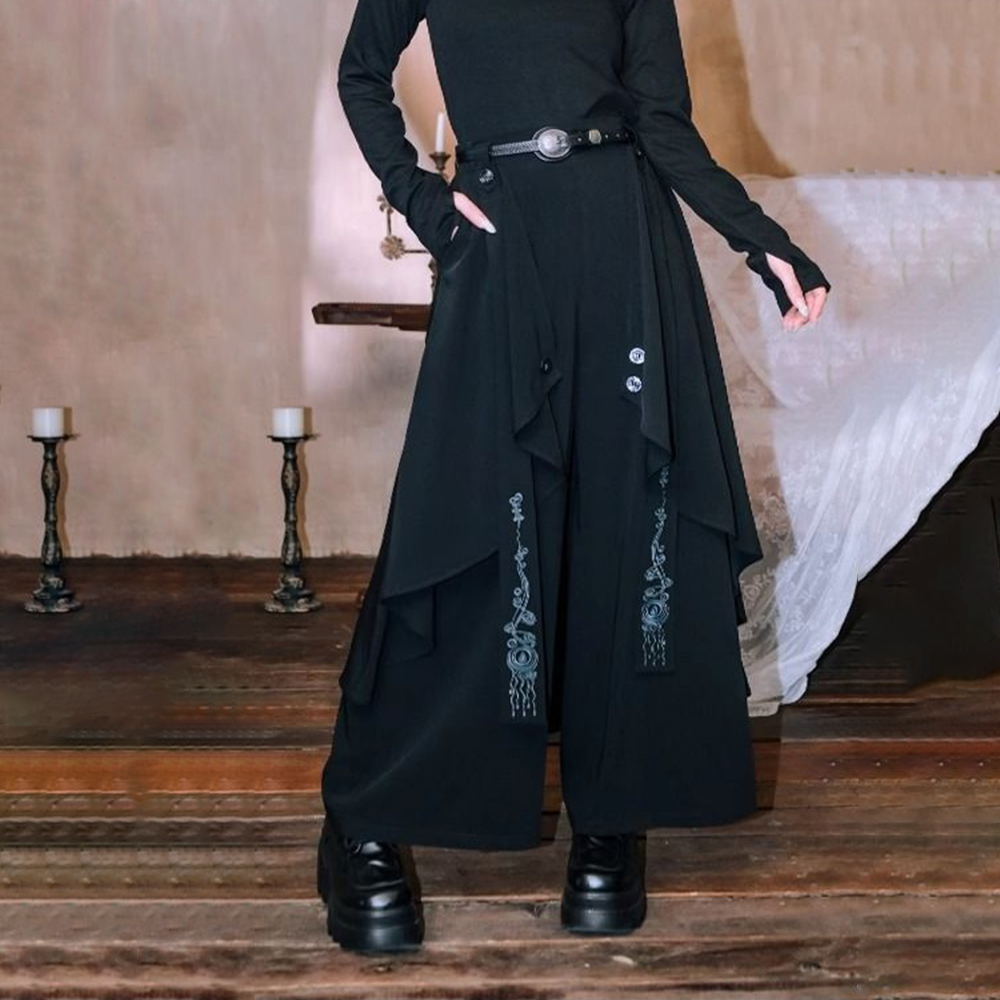 Dark Gothic Embroidered Ribbon - Embroidery Ribbon 评论和价格