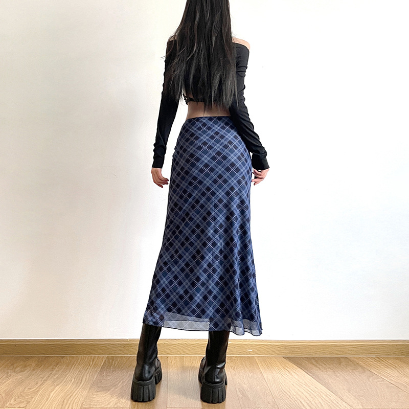 Women Spring Autumn Plaid Prin - Felt Sheet Wool 评论和价格